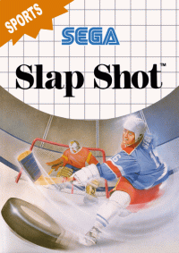 Slap Shot Sega Master System  box art